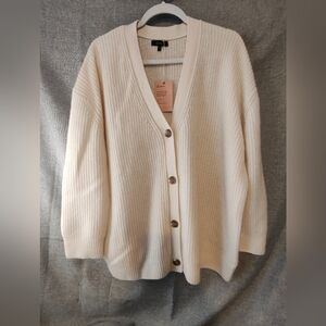Women's Cream Cardigan Sweater QUINCE